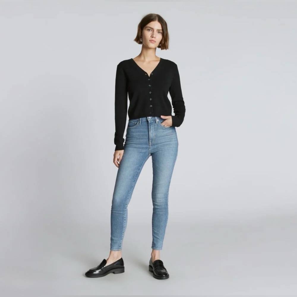 Everlane‎ Way-High Faded Blue Skinny Jeans Size:28R